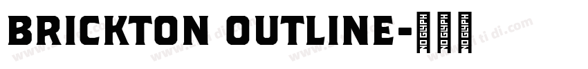 Brickton Outline字体转换